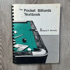 The Pocket Billiards Textbook Richard P. Beverly 1984 Instructional Pool Book